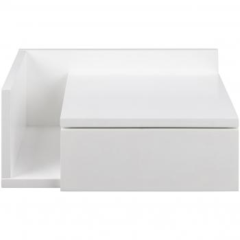 Mesilla de pared blanca con cajón 40 cm NASTY