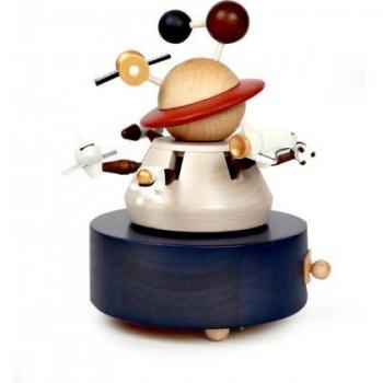 Wooderful Life Outer Space Wooden Music Box