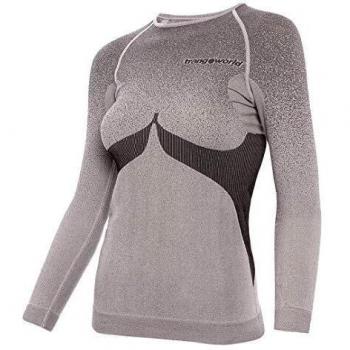 Trangoworld Seahan Camiseta Interior, Mujer, Blanco/Negro, XL