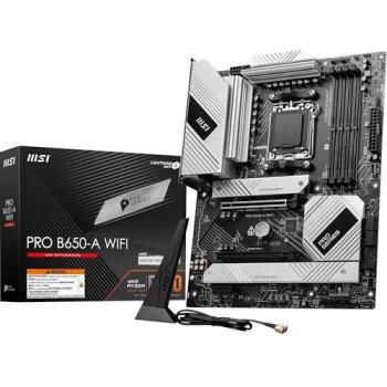 Placa Base MSI PRO B650-A WiFi ATX para Procesadores AMD Ryzen 9000/8000/7000, Socket AM5, DDR5 hasta 7600MHz, 2 x PCIe 4.0 x16