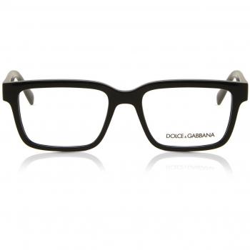 Dolce & Gabbana DG5102 501 Men's Eyeglasses Black Size 53 - Blue Light Block Available