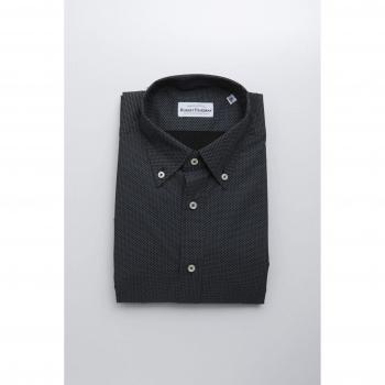 Robert Friedman Black Cotton Shirt - XXL