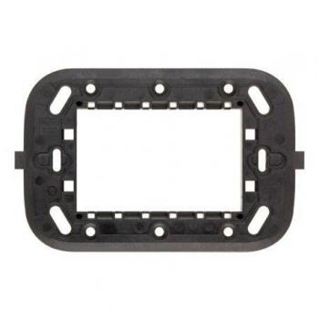 Soporte ABB Mylos 3 Módulos 2Csy1603My Negro con Viti de Fijación Incluidas