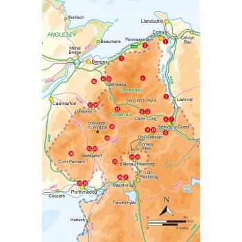 Guía de Senderismo Snowdonia: 30 Rutas Fáciles y de Bajo Nivel - Norte, incluyendo Snowdon, los Valles de Ogwen y Conwy, y la Costa