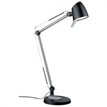 Lámpara de Mesa LED Rado, Dimmer Táctil 4 Niveles, Altura Ajustable, Color Negro