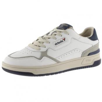 Zapatillas Victoria C80 de Piel con Piezas de Color y Serraje, Logotipo Retro, para Adulto
