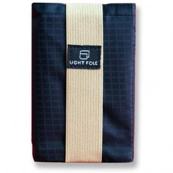 LIGHT FOLD - Cartera de Hombre Ultradelgada de Nailon con Forma de Tríptico y Bloqueo de RFID - hasta 12 Tarjetas de Crédito