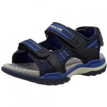 Geox J Borealis Boy D, Sandalias con Punta Abierta Niños, Azul