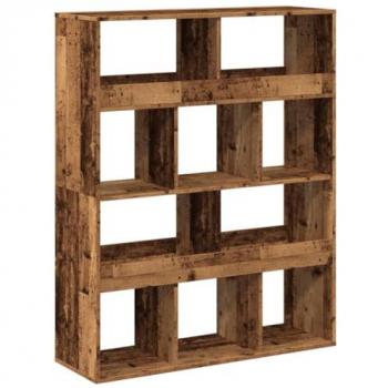 Estantería de madera de ingeniería envejecida 100x33x125,5 cm