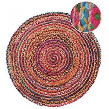 Alfombra Redonda de Yute 100% Fibra Natural - Ø 80-140 cm - 8 Modelos Disponibles
