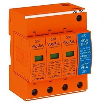 Obo-bettermann SIST.PROT.SOBR.RAYO - Proteccion sobretension v50-b+con 3+npe 3fases+neutro 50ka