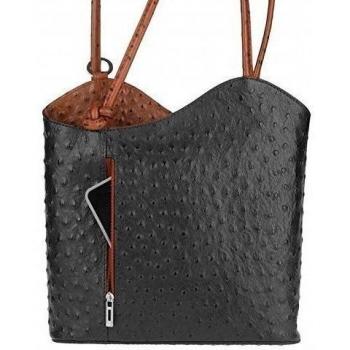 OBC Bolso de piel Avestruz Relieve De Cocodrilo Bolso Mujer 2in1 Bolso de mano Mochila Bolso Bandolera Bolsa con asas Tableta/Ipad aprox. 10-12 Pulgadas 27x29x8 cm