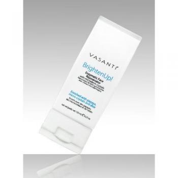 Vasanti Cosmetics Brighten Up. Enzymatic Face Rejuvenator with Microderm Exfoliating Crystals – Treats Dull, Uneven Skintone