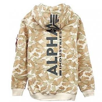 Alpha Industries Sand Camo Back Print Hoodie