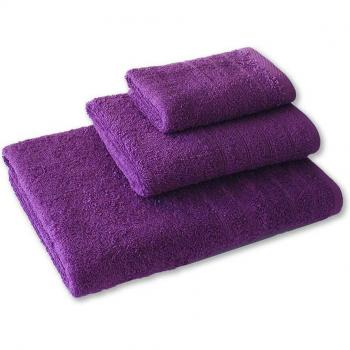 Juego de toallas 100% algodón liso morado de 500 gramos