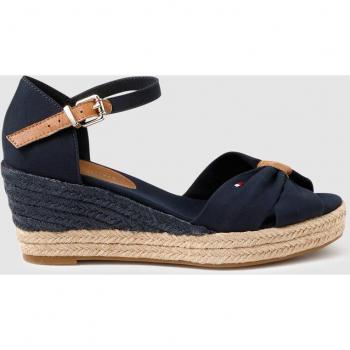 Alpargatas de cuña de mujer Tommy Hilfiger en azul con adorno nudo delantero