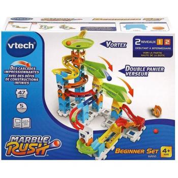 Vtech Marble Rush - Set de Canicas Principiante con Circuito y Rampas, 47 Piezas, recomendado para niños a partir de 4 años
