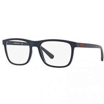Emporio Armani 0EA3140, Monturas de Gafas para Hombre, Matte Blue, 53