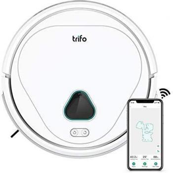 Robot Aspirador, Robot Aspirador con Mapeo, Aspirador Robot Trifo 3000 Pa, 120 Min de Autonomía, Monitoreo Inteligente, Carga Automática, Chat de Voz, Controlado a través de Wi-Fi/Alexa/App Trifo