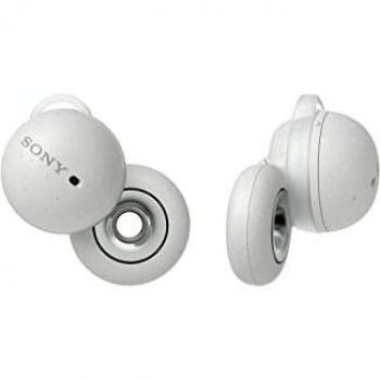 Sony LinkBuds WF-L900 - Auriculares True Wireless, Hasta 17.5 Horas de Batería, Optimizados para Alexa y el Asistente de Google, Micrófono Incorporado, Conexión Bluetooth, Blanco