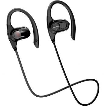 Auriculares Bluetooth Correr, Tronsmart IPX7 Auricular Bluetooth 4.1, In Ear Cascos inalámbricos Deportivos, Cancelación de Ruido CVC 6.0 Sonido Hifi de Calidad Superior, con Manos Libres y dura 12 Horas -Negro