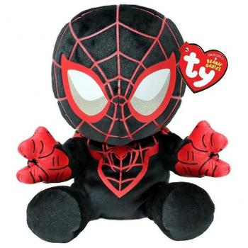 Gorro TY Marvel Beanie Miles Morales Spiderman 15 cm Peluche Beanie Babies