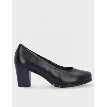 Zapato de salón de piel para mujer en color negro, modelo PIT 100