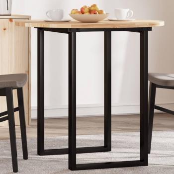 Tablero de mesa redondo madera maciza de acacia Ø80x2 cm Marrón