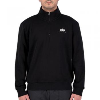 Alpha Industries Half Zip Sweatshirt SL - Black - XXL
