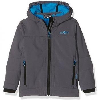 CMP - Chaqueta juvenil (tejido softshell), otoño/invierno, niño, color Graffite-River, tamaño 10 años (140 cm)