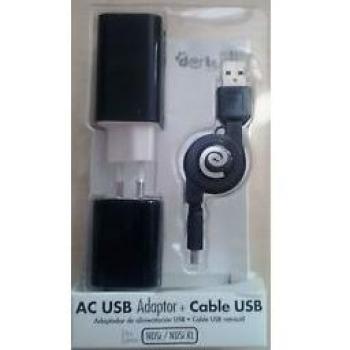 Adaptador de Alimentación USB + Cable Retráctil [3DX/3DS/DXL/DSi]
