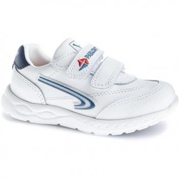 Deportivos Unisex Pablosky Blancos con Detalles Azules 297002 Talla 33