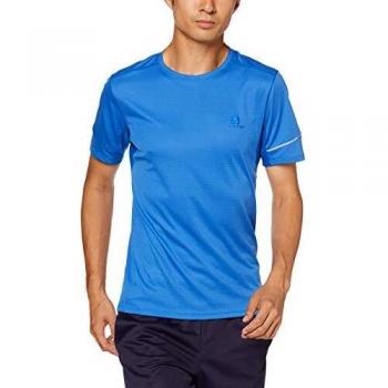 SALOMON Agile SS tee T-Shirt, Hombre, Azul