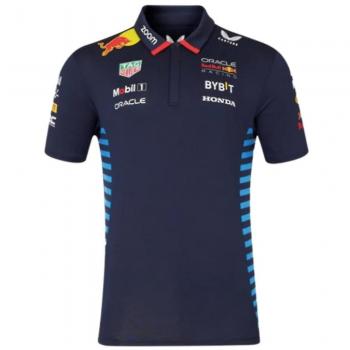 Red Bull Racing Team 2024 Castore Polo Shirt - Night Sky, Small Adult