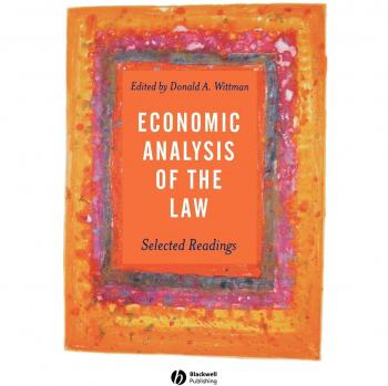 Economic Analysis of the Law by Blackwell Publishers
