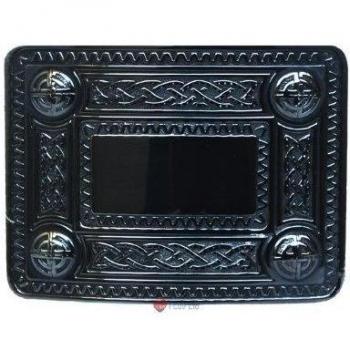 Celtic Knot Kilt Belt Buckle Black