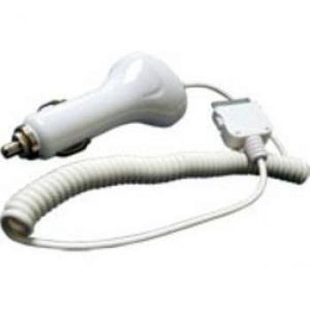 Pedea - Cargador de coche para Apple iPhone, color blanco