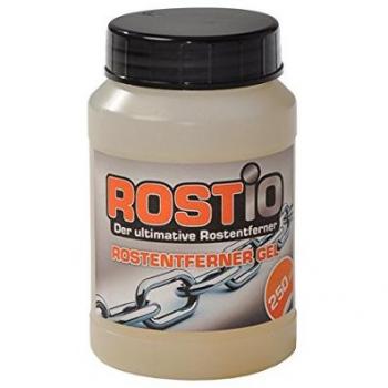 Rostio Gel Altamente eficaz para la eliminación de óxido/Quitar óxido Gel de Rostio | 250 mililitros| Eliminador de óxido para automóviles, Bicicletas, Metal, Acero Inoxidable, Cromo