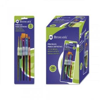 SET 5 PINCELES ARTÍSTICOS CON ANTIDESLIZANTE BISMARK 326169