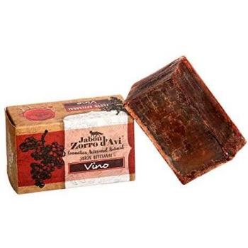 Jabon zorro dzavi jabon natural de vino 120 gr para pieles sensibles biodegradable zero waste jabon ecologico facial y corporal hidratante y regenerador fabricado en espana