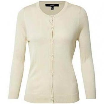 Vero Moda VMLINA 7/8 Button Cardigan Boo Suter crdigan, Abedul, S para Mujer
