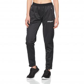 uhlsport Classic Pantalón de Entrenamiento, Mujer, Negro/Blanco, XS