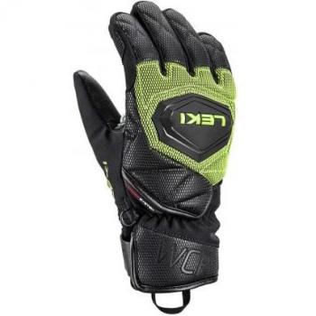 Guantes Leki WCR Coach 3D Junior (Negro/Hielo Limón) para niño