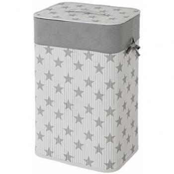 Cesto de Ropa de bambú Blanco Moderno para Cuarto de baño Child - LOLAhome