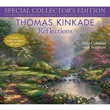 Thomas Kinkade Special Collector's Edition with Scripture 2021 Deluxe Wall Calendar