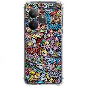 Funda Antigolpes de Silicona para Realme GT 6 / GT 6T 5G Diseño Flores 04