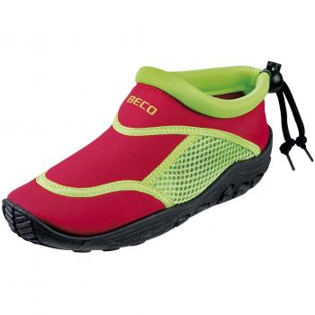 Beco und Badeschuhe-92171, Zapatillas de Surf y de baño Unisex niños, Multicolor Rojo Verde, 22 EU