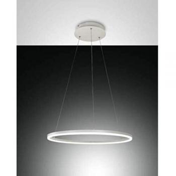 Lámpara Colgante LED Giotto 1 luz 36W Blanco Fabas Luce