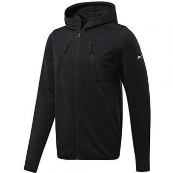 Reebok TS FZ Layering 6Mo Sudadera, Hombre, Negro, XS