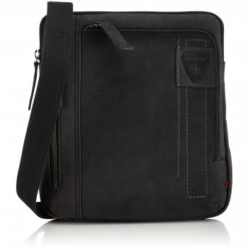 Strellson Richmond Shoulderbag Sv, Bolso de Hombro, Black 900, 22x25x4 cm